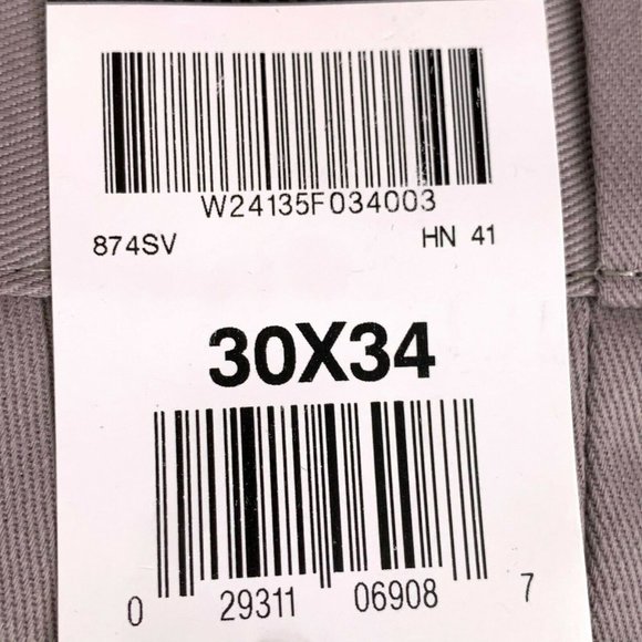 Dickies Original Fit 874 Mens Work Pants Gray 30 - Picture 5 of 6
